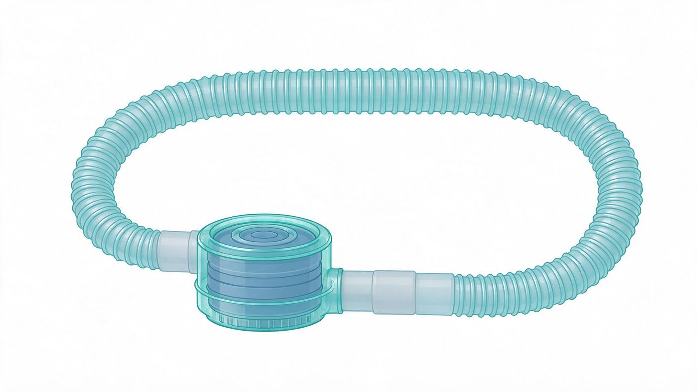 Breathing circuit illustration (illustrative)